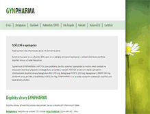 Tablet Screenshot of gynpharma.cz